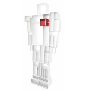 CASAMANIA bibliotheque ROBOX (Blanc / rouge - Metal verni)