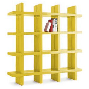 SLIDE bibliotheque MY BOOK 4X4 (Jaune - Polyethylene)