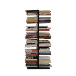 LE ZIE DI MILANO bibliotheque verticale ZIA BICE (H 112 cm / Noir - Hetre massif et acier)