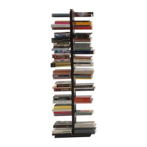 LE ZIE DI MILANO bibliotheque verticale ZIA BICE (H 158 cm / Noir - Hetre massif et acier)