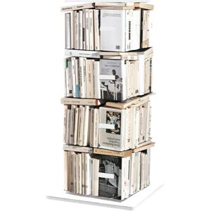 OPINION CIATTI bibliotheque PTOLOMEO X4 PTX4-B 110 (Structure, etageres et fond blanc H 110 - Structure et etageres en tôle base en acier [...]