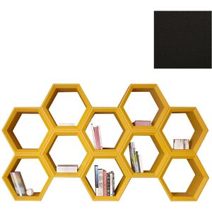 SLIDE bibliotheque HEXA (Noir - Polyethylene)