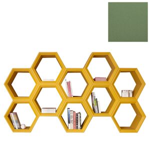 SLIDE bibliotheque HEXA (Vert mauve - Polyethylene)