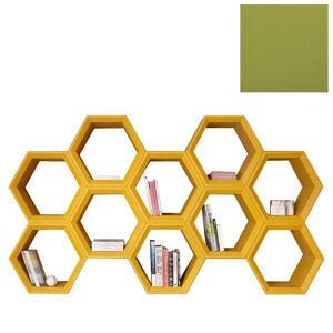 SLIDE bibliotheque HEXA (Citron vert - Polyethylene)