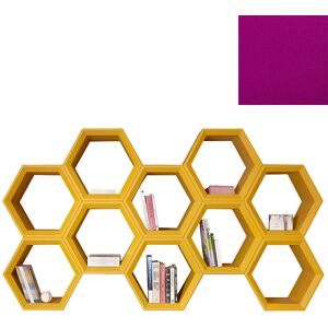 SLIDE bibliotheque HEXA (Fuchsia - Polyethylene)