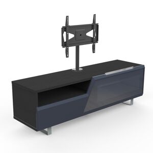 MUNARI meuble TV MK160+KC055NE jusqu'a 55 Collection CORTINA SIDE (Orme fonce / Gris fonce - bois, Verre et metal)