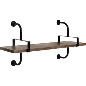 GUBI bibliotheque murale DEMON SHELF 1 etagere L 95 cm Mategot Collection (Noyer americain - Structure en frene naturel et acier verni)