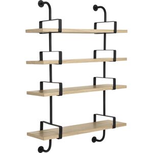 GUBI bibliotheque murale DEMON SHELF 4 etageres L 95 cm Mategot Collection (Chene - Structure en frene naturel et acier verni)