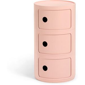 KARTELL table de chevet COMPONIBILI a trois elements BIO (Rose - bioplastique)