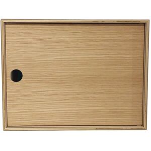 KRIPTONITE meuble de rangement avec porte BOX KROSSING H 25 cm (Chene - melamine)