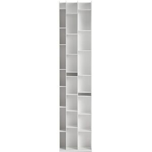 MDF ITALIA bibliotheque murale RANDOM 3C (Blanc - Fibre de bois)