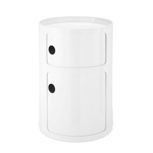 KARTELL table de chevet ronde COMPONIBILI BLANC