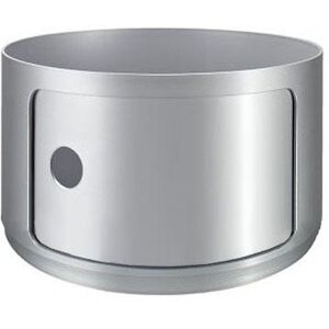 KARTELL table de chevet COMPONIBILI a un element (Pas de couverture) (Silver H 23,50 cm - 4953 - ABS)