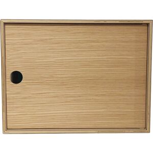 KRIPTONITE meuble de rangement avec porte BOX KROSSING MAX H 33 cm (Chene - melamine)