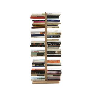 LE ZIE DI MILANO bibliothèque verticale ZIA BICE (H 112 cm / Naturel - Hêtre massif et acier)