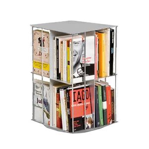 KRIPTONITE bibliothèque verticale KROSSING ROTANTE 33x33xH50 cm (Aluminium - Métal)