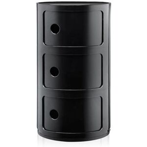 KARTELL table de chevet COMPONIBILI à trois éléments (Noir - ABS)