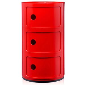 KARTELL table de chevet COMPONIBILI à trois éléments (Rouge - ABS)