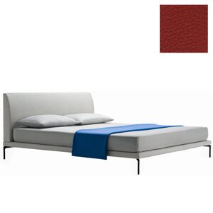 ZANOTTA lit deux personnes TALAMO avec pieds noir pour matelas 160 x 200 cm (31629 - Cat. 30 Ecofire - PVC 71% Cotone 27% Poliuretano 2%)