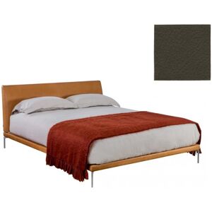 ZANOTTA lit deux personnes TALAMO avec pieds en aluminium poli pour matelas 170 x 200 cm