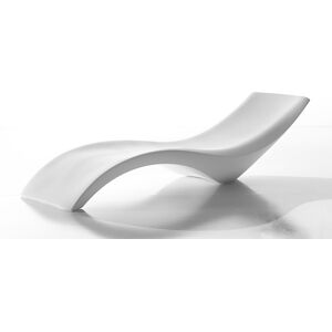 MYYOUR bain de soleil chaise longue CLOE (Blanc gaufre - Polyethylene)