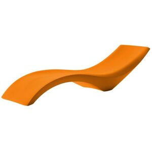 MYYOUR bain de soleil chaise longue CLOE (Orange gaufre - Polyethylene)