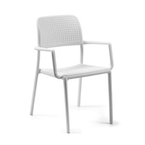 NARDI OUTDOOR NARDI set de 4 chaises avec accoudoirs BORA pour exterieur CONTRACT COLLECTION (Blanc - Polypropylene)