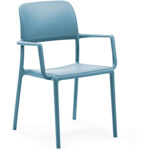 NARDI OUTDOOR NARDI set de 4 chaises avec accoudoirs RIVA pour exterieur CONTRACT COLLECTION (Bleu clair - Polypropylene)