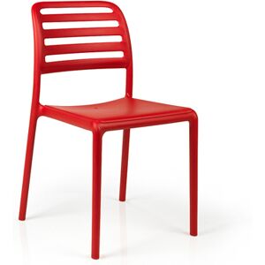 NARDI OUTDOOR NARDI set de 4 chaises COSTA BISTROT pour exterieur CONTRACT COLLECTION (Rouge - Polypropylene)