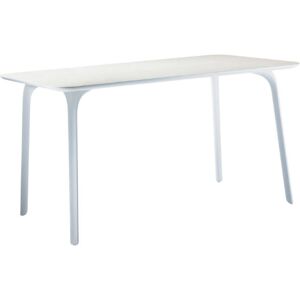 MAGIS TABLE FIRST pour exterieur (Plateau et pieds blancs - plateau en HPL et pieds en polypropylene)