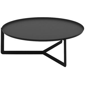 MEME DESIGN table basse pour exterieur ROUND 3 OUTDOOR (Noir - Metal)