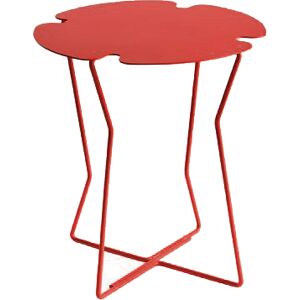 MEME DESIGN table basse pour exterieur COROLLA OUTDOOR (Rosso Dalia - Metal)