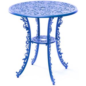 SELETTI table ronde INDUSTRY GARDEN (Sky bleue - Aluminium)