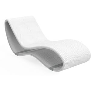 TALENTI bain de soleil chaise longue d'exterieur BREEZ 2.0 Collection Premium (White - Aluminium et tissu Microfeel)