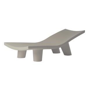 SLIDE chaise longue pour exterieur LOW LITA LOUNGE (Gris pigeon - Polyethylene)