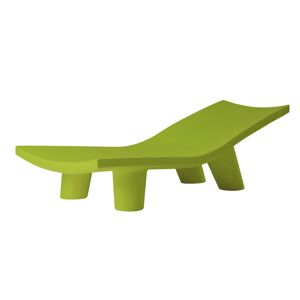 SLIDE chaise longue pour exterieur LOW LITA LOUNGE (Citron vert - Polyethylene)