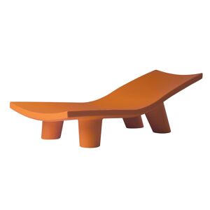 SLIDE chaise longue pour exterieur LOW LITA LOUNGE (Orange - Polyethylene)