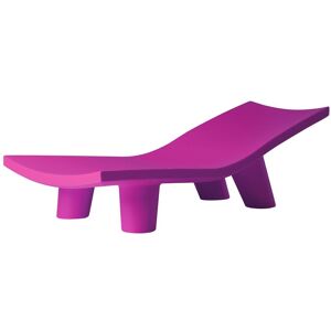 SLIDE chaise longue pour exterieur LOW LITA LOUNGE (Fuchsia - Polyethylene)