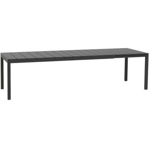 NARDI OUTDOOR NARDI table pour exterieur RIO 210 EXTENSIBLE GARDEN COLLECTION (Anthracite - Plateau en DurelTOP / Pieds en aluminium verni)