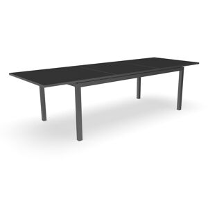 TALENTI table extensible a rallonge d'exterieur 200-280 cm ADAM Collection PiuTrentanove (Charcoal - Aluminium verni)