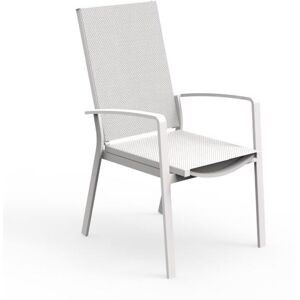 TALENTI set de 2 fauteuils d'exterieur LADY Collection PiuTrentanove (White - Aluminium verni et tissu)