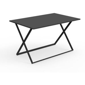 TALENTI table pliante 120x80 cm d'exterieur QUEEN Collection PiuTrentanove (Charcoal - Aluminium verni)