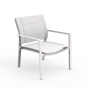 TALENTI set de 2 fauteuils d'exterieur TOUCH Collection PiuTrentanove (White - Aluminium verni et tissu)