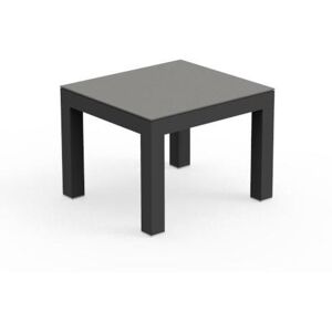 TALENTI table basse d'exterieur TOUCH Collezione PiuTrentanove (Charcoal - Aluminium peint et verre)