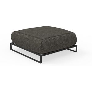 TALENTI pouf repose-pied d'exterieur CASILDA Collezione Icon (Graphite / Dark grey - Tissu et acier peint)