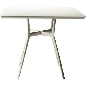 TRIBÙ table bistrot 80x80 cm d'exterieur BRANCH (Lin - Aluminium)