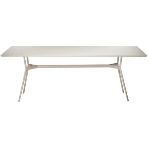 TRIBÙ table rectangulaire 210 x 98 cm d'exterieur BRANCH (Lin - Aluminium)