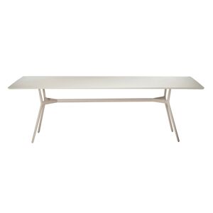 TRIBÙ table rectangulaire 300 x 110 cm d'exterieur BRANCH (Lin - Aluminium)