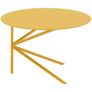 MEME DESIGN table basse pour exterieur TWIN BASSO OUTDOOR (Jaune Maya - Metal)