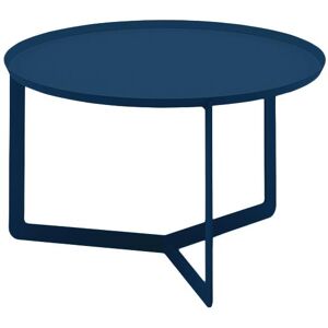 MEME DESIGN table basse pour exterieur ROUND 2 OUTDOOR (Bleu marine - Metal)